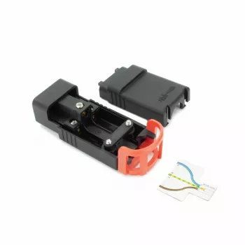 ACT C19 IEC Lock+ pārveidojams savienotājs, melns, PA190100BK, C19, taisns, sievišķais, 250 V, 16 A, melns, sarkans