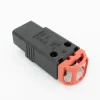 ACT C19 IEC Lock+ pārveidojams savienotājs, melns, PA190100BK, C19, taisns, sievišķais, 250 V, 16 A, melns, sarkans