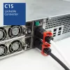 ACT Powercord C14 IEC Lock+ Dual Locking - C15 IEC Lock+ balts 2 m, PC3875
