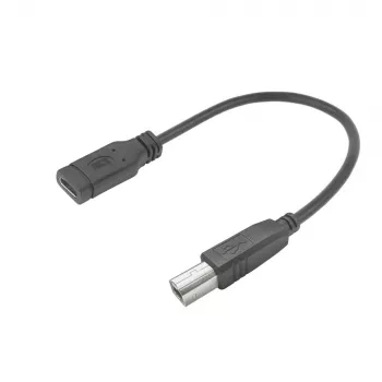 ACT USB Type-C sievišķā spraudne uz USB-B 2.0 printera adaptera kabelis 0,2 m
