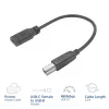 ACT USB Type-C sievišķā spraudne uz USB-B 2.0 printera adaptera kabelis 0,2 m