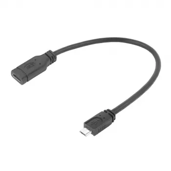 ACT USB Type-C ligzda uz USB micro B 2.0 spraudnis adaptera kabelis 0,2 m
