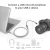 ACT USB Type-C ligzda uz USB micro B 2.0 spraudnis adaptera kabelis 0,2 m