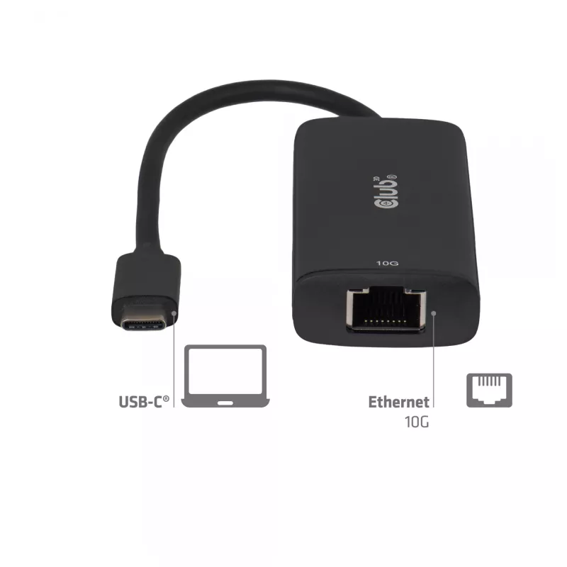 CLUB3D CAC-2531 klēpjdatora dokstacija/portu replikators, vadu, USB 3.2 Gen 1 (3.1 Gen 1) Type-C, melns