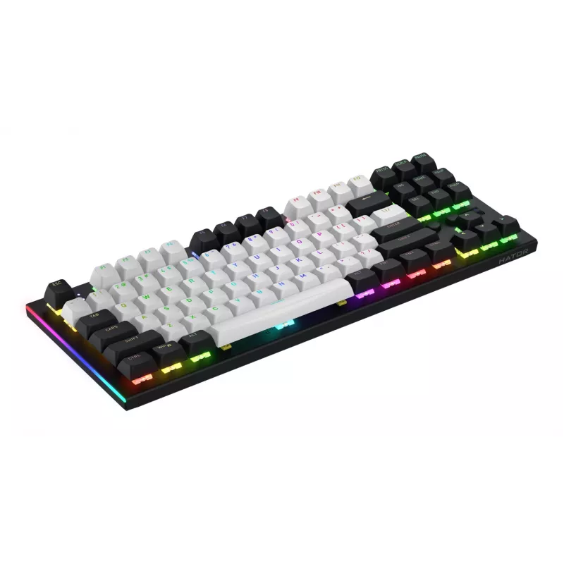 HATOR Gravity TKL tastatūra Spēļu USB QWERTY ASV angļu Melna
