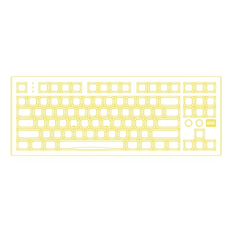 HATOR Gravity TKL tastatūra Spēļu USB QWERTY ASV angļu Melna