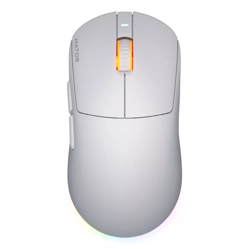 HATOR Quasar 3 Wireless pele Spēlēm Piemērota abām rokām RF Bezvadu + Bluetooth + USB Type-A Optisks 12000 DPI