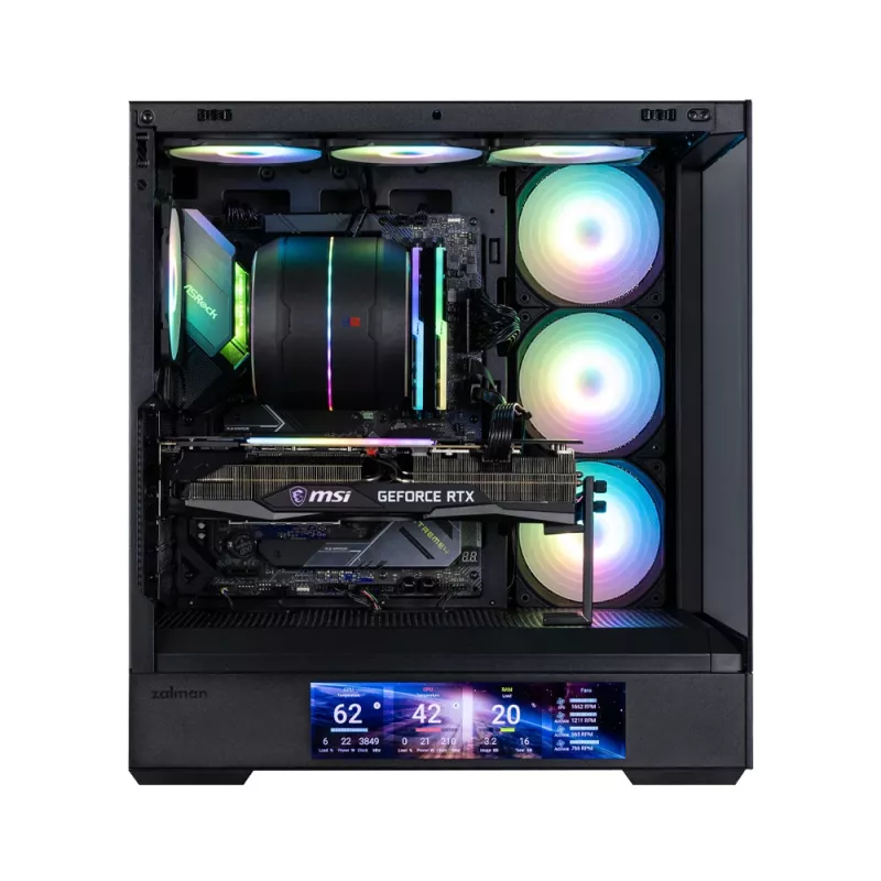 Zalman P40 DS Melns Midi Tower