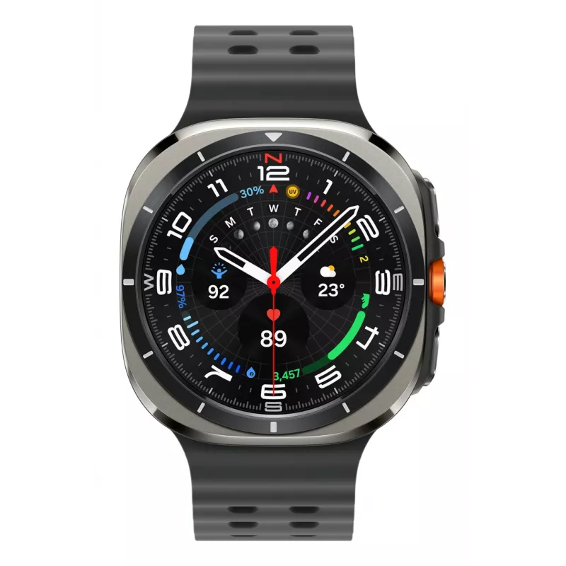 Samsung Galaxy Watch Ultra 3.81 cm (1.5 inch) AMOLED 47 mm Digitāls 480 x 480 pikseļi Skārienjutīgs 4G Sudraba Wi-Fi GPS (satelīts)