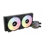 Zalman ALPHA24 Melns CPU Liquid Cooler 280mm Radiators 2 x 140 mm Ventilators ARGB sūknis Duālais procesora Viss-vienā šķidruma dzesētājs 12 cm