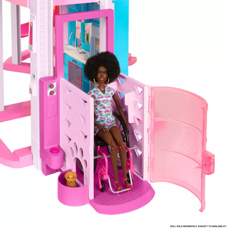 Barbie Dreamhouse leļļu māja ar baseinu un slidkalniņu - 75+ detaļas (HMX10)