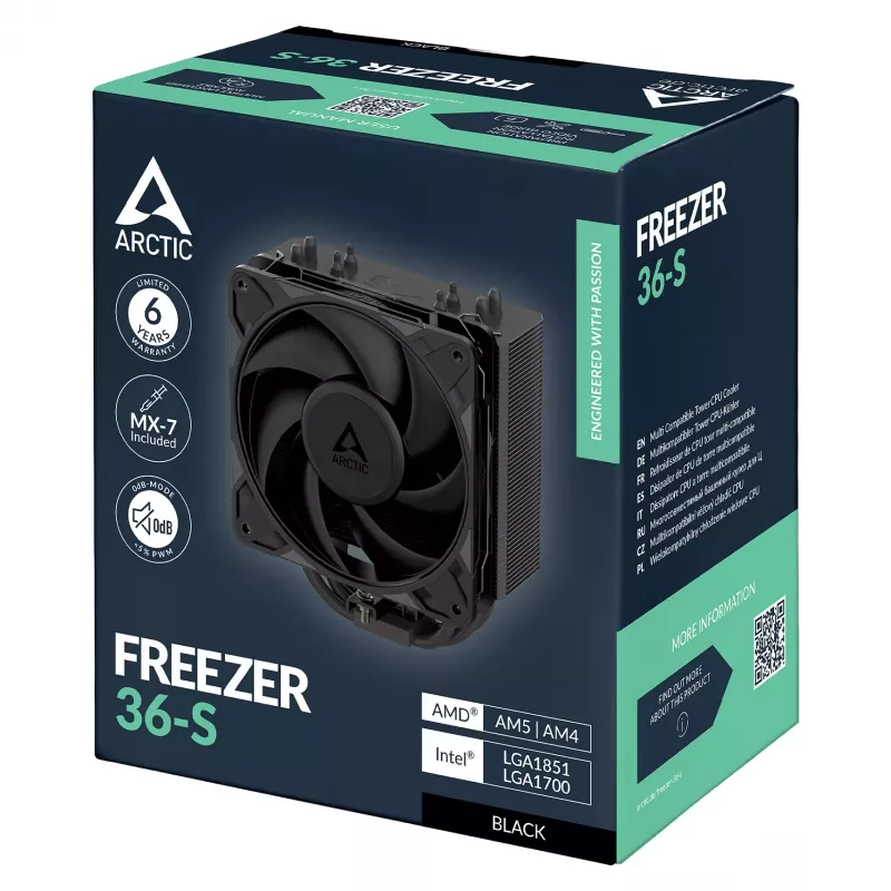 ARCTIC Freezer 36-S procesora dzesētājs - Melns
