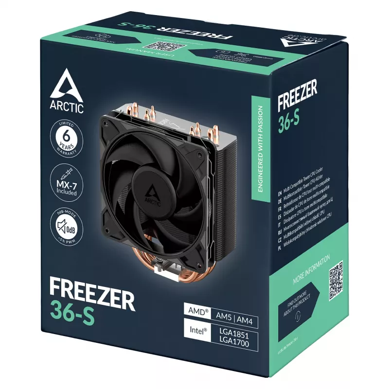 ARCTIC Freezer 36-S procesora dzesētājs - Melns