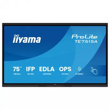 iiyama ProLite TE7515A-B2AG 75 inch 4K interaktīvs skārienekrāns
