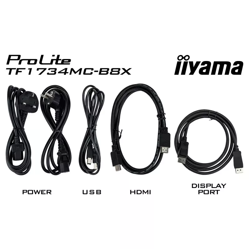 iiyama ProLite TF1734MC-B8X 17 inch SXGA atvērtā rāmja skārienmonitors