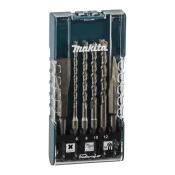Makita E-15746 SDS-Plus urbju un kaltu komplekts, 6 daļas