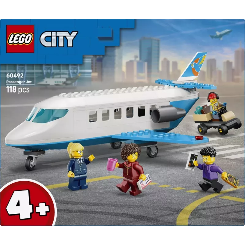 LEGO City 60492 Pasažieru lidmašīna (118 gab.)