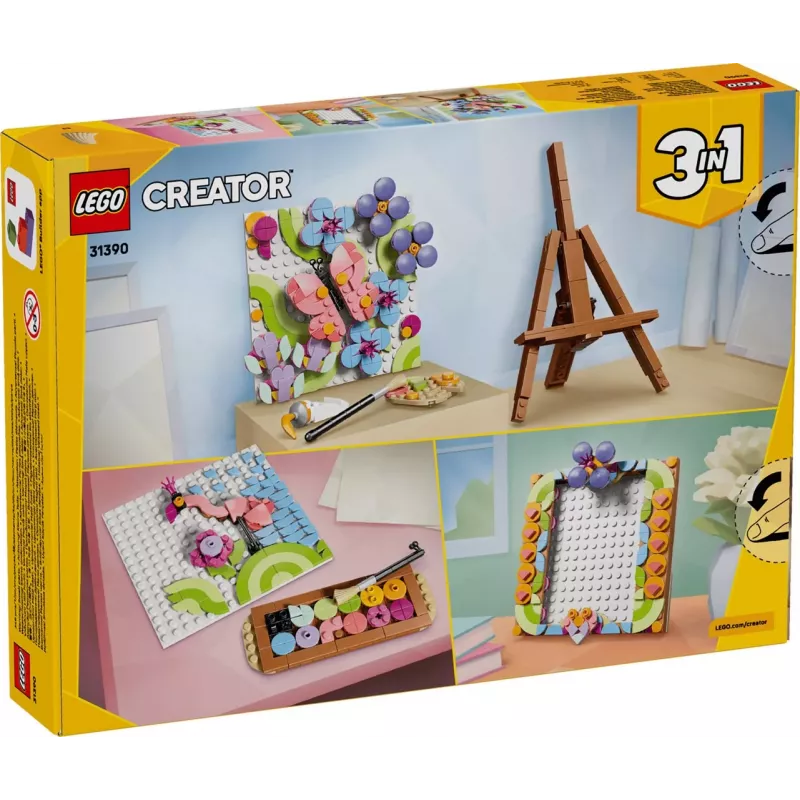 LEGO Creator 3-in-1 31390 Ziedu mākslas dekors (348 gab.)