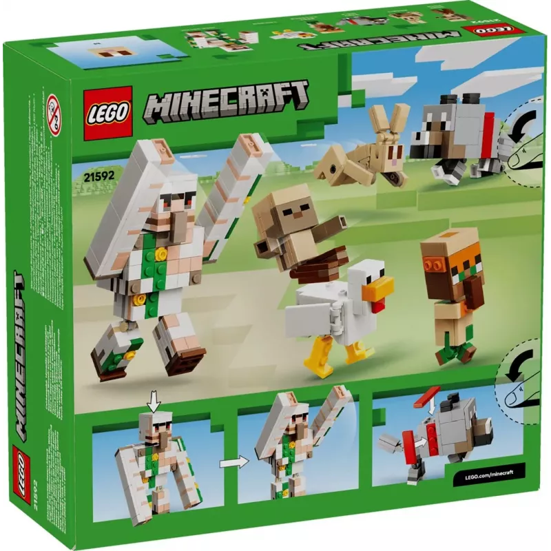 LEGO Minecraft 21592 Vistas jātnieka tuksneša uzbrukums (428 gab.)