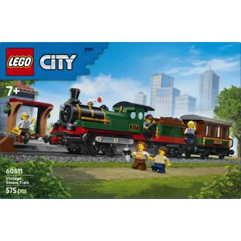 LEGO City 60511 Vintage tvaika vilciens (575 gab.)