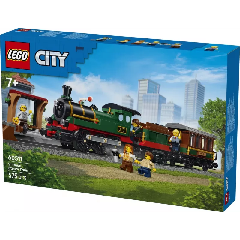 LEGO City 60511 Vintage tvaika vilciens (575 gab.)
