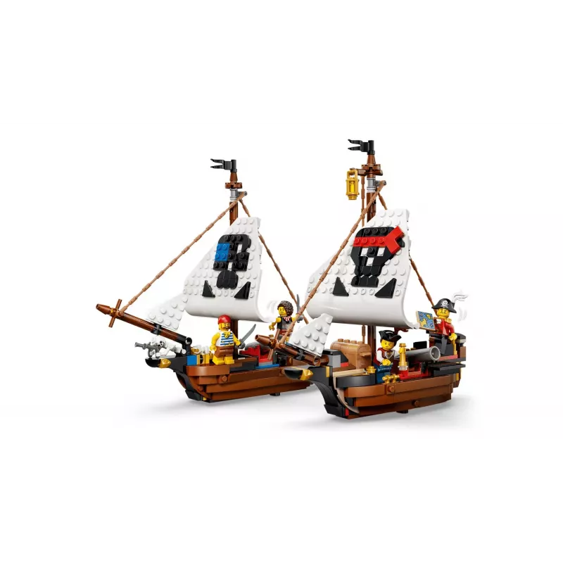 LEGO Creator 3-in-1 31387 Ikonisks pirātu kuģis (1074 gab.)