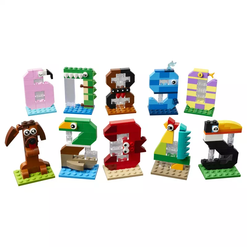 LEGO 40807 Dzimšanas dienas cipari - dzīvnieku tortes rotājumi (281 gab.)