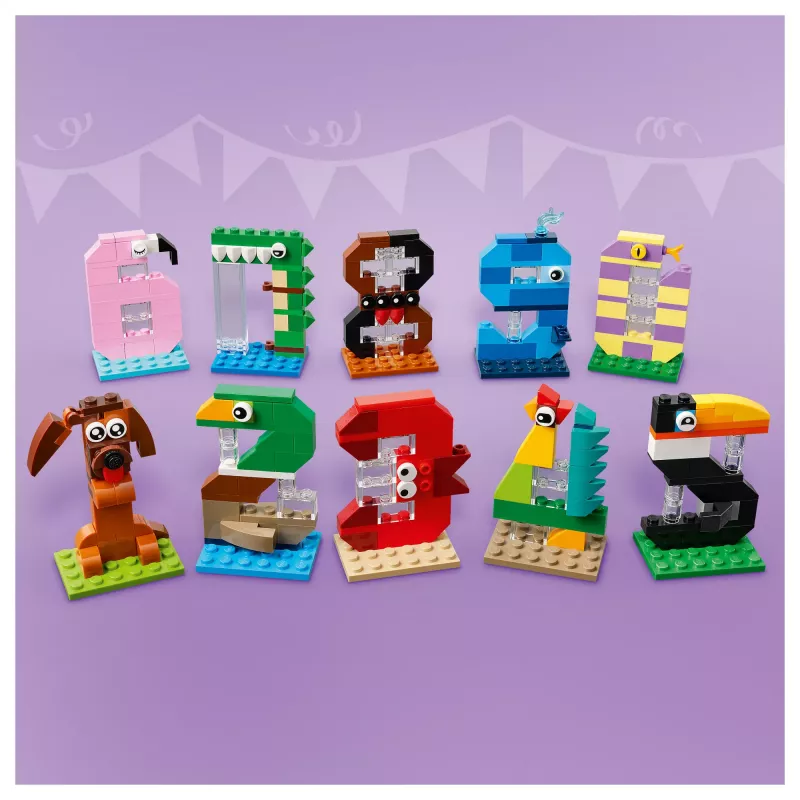 LEGO 40807 Dzimšanas dienas cipari - dzīvnieku tortes rotājumi (281 gab.)