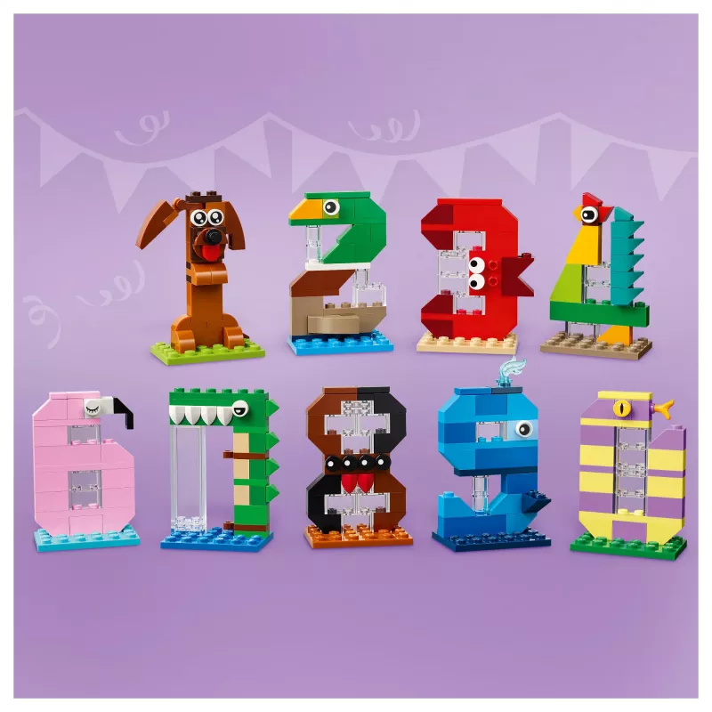 LEGO 40807 Dzimšanas dienas cipari - dzīvnieku tortes rotājumi (281 gab.)