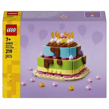 LEGO 40815 Dzimšanas dienas torte - saliekama torte ar svecītēm (219 gab.)