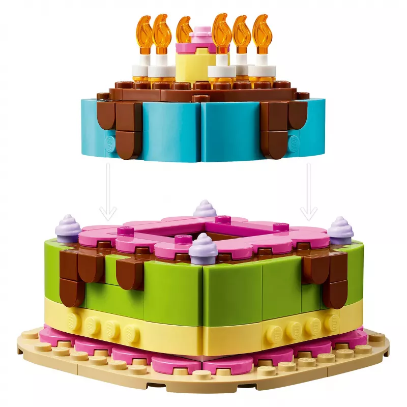LEGO 40815 Dzimšanas dienas torte - saliekama torte ar svecītēm (219 gab.)
