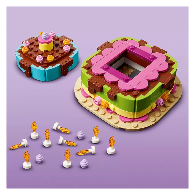 LEGO 40815 Dzimšanas dienas torte - saliekama torte ar svecītēm (219 gab.)
