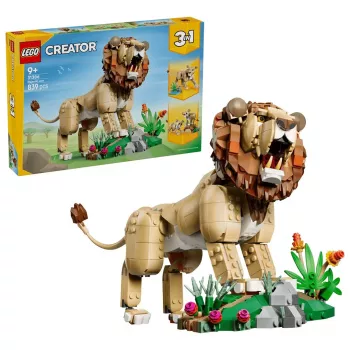 LEGO Creator 3-in-1 31386 Savvaļas dzīvnieki: Majestātiskais lauva (839 gab.)
