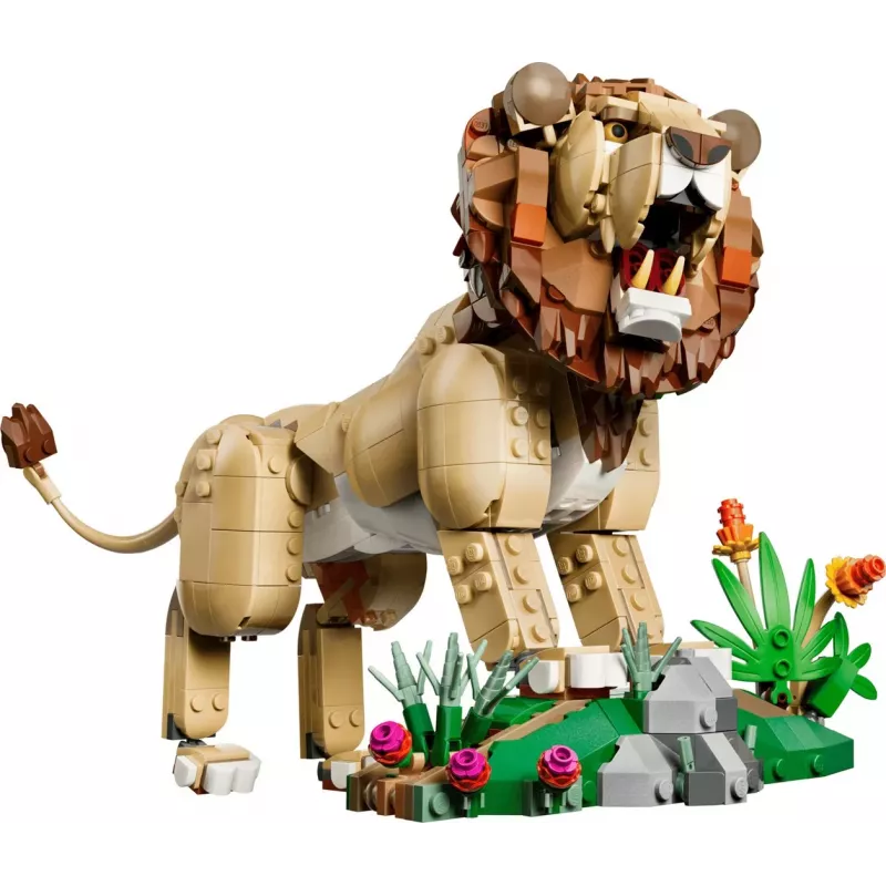 LEGO Creator 3-in-1 31386 Savvaļas dzīvnieki: Majestātiskais lauva (839 gab.)