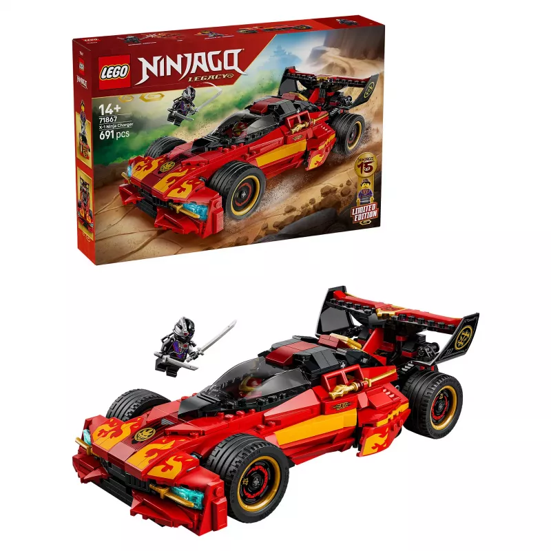 LEGO NINJAGO 71867 X-1 Ninja Charger 15. jubileja (691 gab.)
