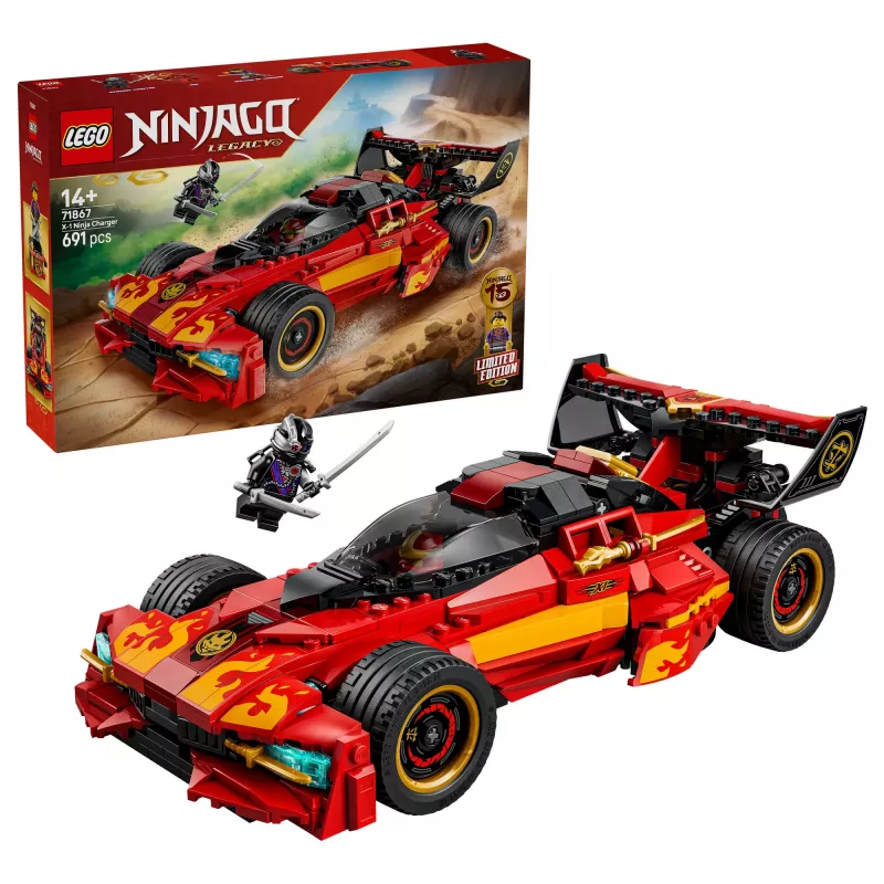 LEGO NINJAGO 71867 X-1 Ninja Charger 15. jubileja (691 gab.)