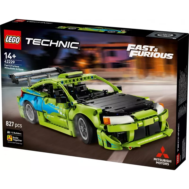 LEGO Technic 42229 Fast & Furious Mitsubishi Eclipse (827 gab.)