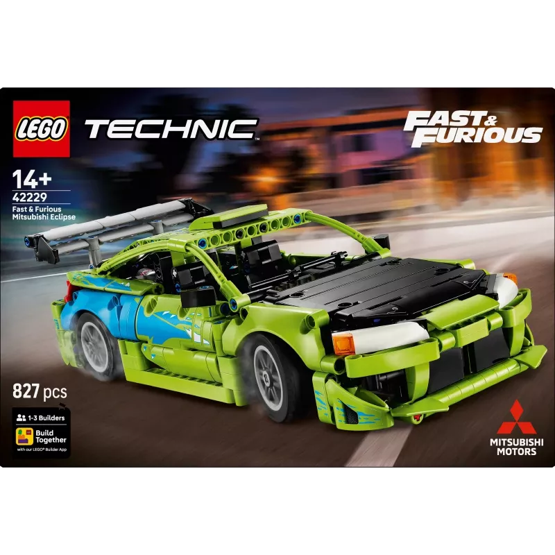 LEGO Technic 42229 Fast & Furious Mitsubishi Eclipse (827 gab.)