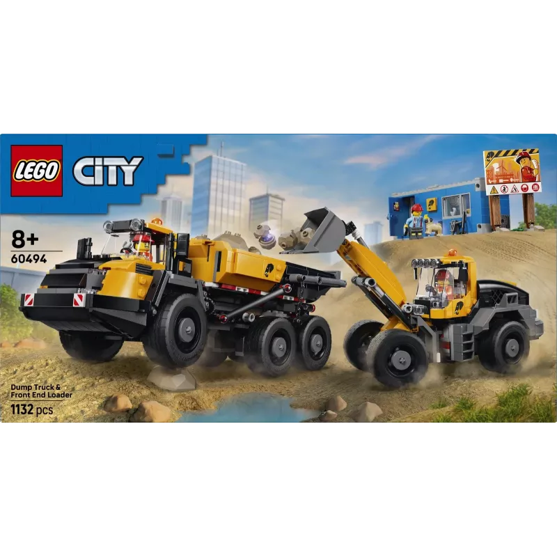 LEGO City 60494 Pašizgāzējs un frontālais iekrāvējs (1132 gab.)