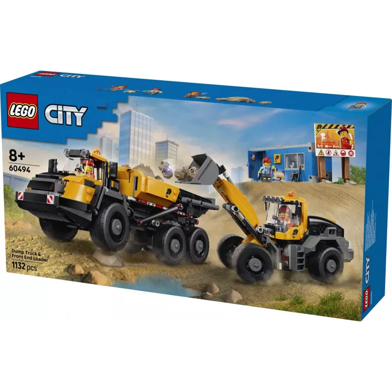 LEGO City 60494 Pašizgāzējs un frontālais iekrāvējs (1132 gab.)