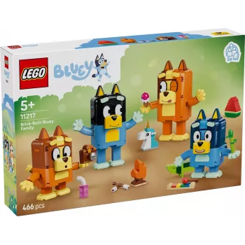 LEGO Bluey 11217 No klučiem būvēta Bluey ģimene (466 gab.)