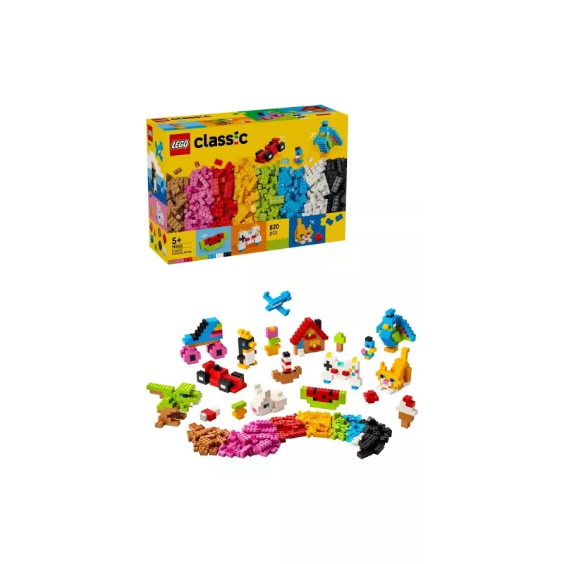 LEGO Classic 11045 Radošie krāsainie klucīši (820 gab.)