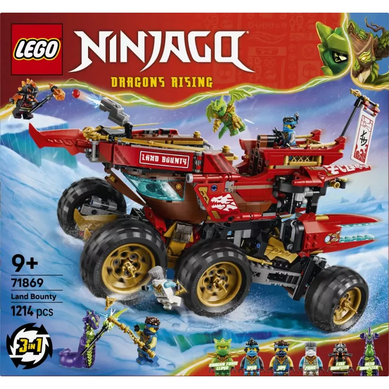 LEGO NINJAGO 71869 Land Bounty sauszemes kuģis (1214 gab.)