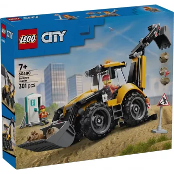 LEGO City 60480 Dzeltenais ekskavators-iekrāvējs (301 gab.)
