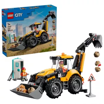 LEGO City 60480 Dzeltenais ekskavators-iekrāvējs (301 gab.)