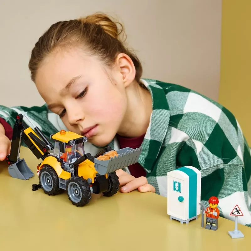 LEGO City 60480 Dzeltenais ekskavators-iekrāvējs (301 gab.)