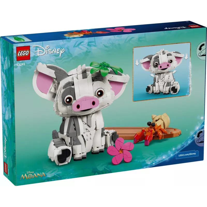 LEGO Disney 43292 Pua (Vaiana) saliekama figūra (885 gab.)