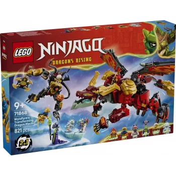 LEGO NINJAGO 71868 Wyldfyre transformējošais pūķa robots (821 gab.)