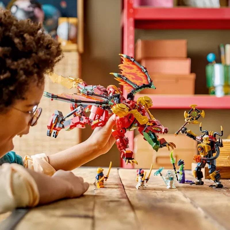 LEGO NINJAGO 71868 Wyldfyre transformējošais pūķa robots (821 gab.)