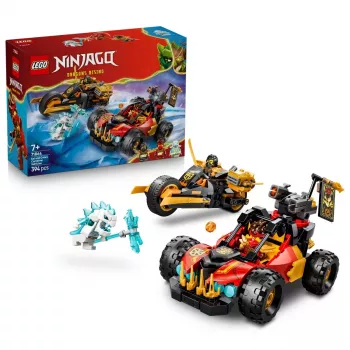 LEGO NINJAGO 71864 Kai un Cole apvienojamie transportlīdzekļi (394 gab.)